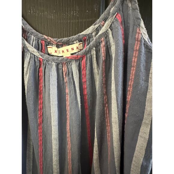 Xirena Westbound Vertical Stripes Ruby Midi Dress Size Medium - Picture 6 of 6